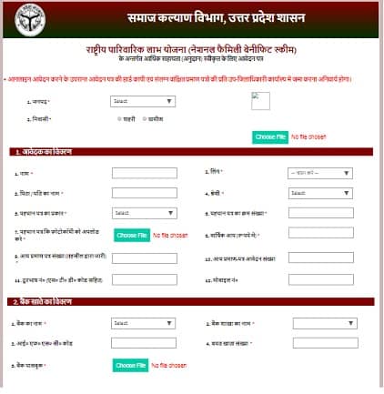 राष्ट्रीय पारिवारिक लाभ योजनाonline apply kare