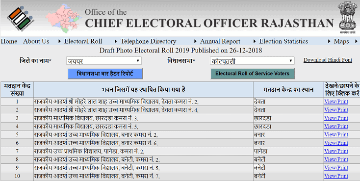 [पीडीऍफ़] मोबाइल से Rajasthan Voter List 2020 डाउनलोड करे। वोटर लिस्ट ग्राम पंचायत राजस्थान 2020