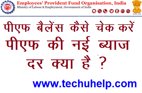 PF Account Balance Kaise Check Kare? PF Par Kitna Byaj Milta Hai? पीएफ की नई ब्याज दर क्या है?