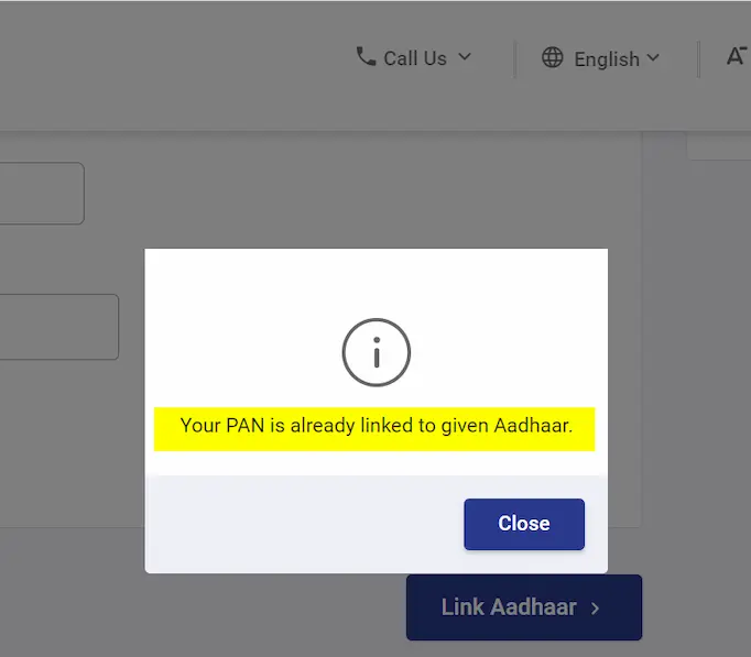 आधार नम्बर से पैन नम्बर लिंकिंग स्टेटस कैसे चेक करे? How to check the Aadhaar card to PAN card linking status online?