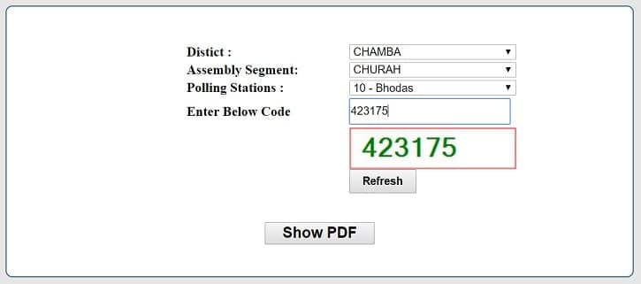 PDF Himachal Pradesh Voter List 2020 Download कैसे करें। हिमाचल प्रदेश वोटर लिस्ट में अपना नाम कैसे देखे?