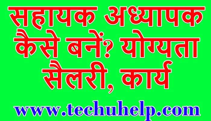 सहायक अध्यापक कैसे बनें? योग्यता, सैलरी, कार्य | How To Be An Assistant Teacher?