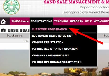 TS Sand Booking (SSMMS) के तहत कैसे रजिस्ट्रेशन कराएं?