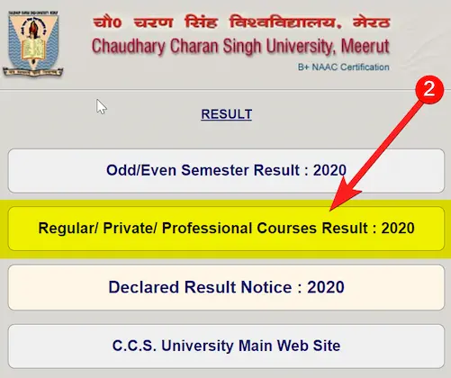 सीसीएस यूनिवर्सिटी रिजल्ट देखने का तरीका [How to check CCS University Result]