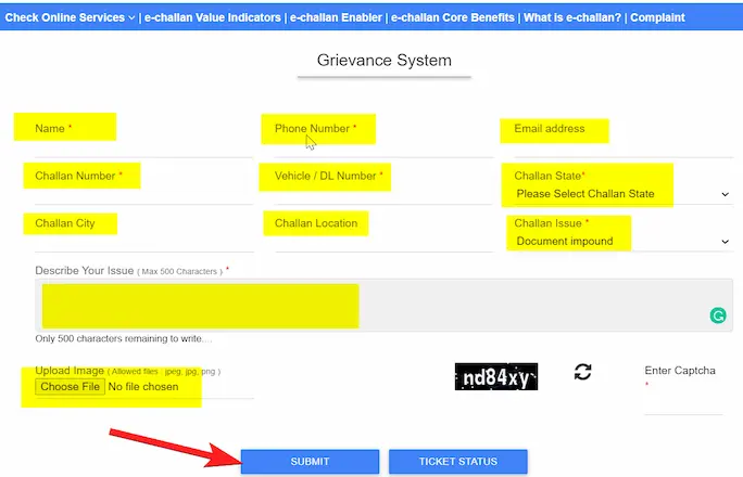 गलत चालान की ऑनलाइन शिकायत कैसे करें? [How to complain against wrong challan online?] 