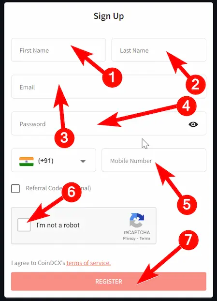 Coindcx अकाउंट कैसे बनाएं? [How to Create Coindcx Account?]