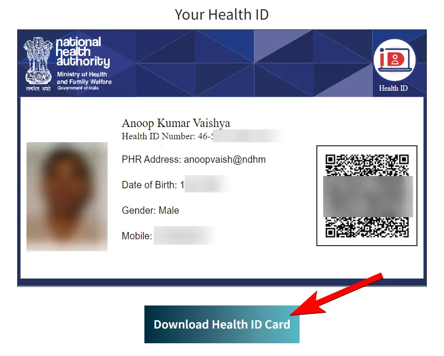 डिजिटल हेल्थ कार्ड बनाने की ऑनलाइन प्रक्रिया क्या है? [What is the online process to generate Digital Health Card?]