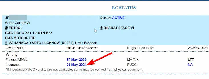 VAHAN पोर्टल से गाड़ी का बीमा कैसे चेक करें? How to check vehicle insurance through VAHAN portal?